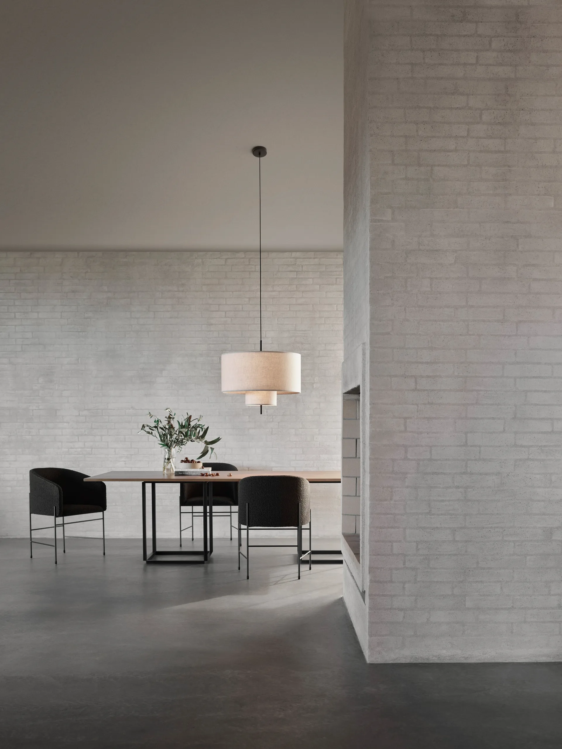 Suspension Margin Ø70 cm, Beige New Works