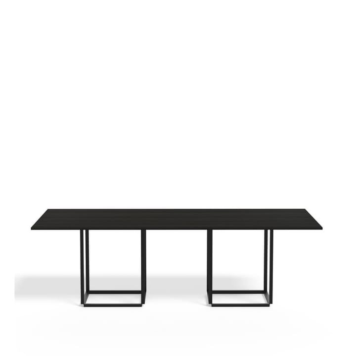 Table à manger rectangulaire Florence - black ash, structure noire - New Works