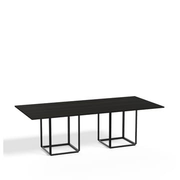 Table à manger rectangulaire Florence - black ash, structure noire - New Works