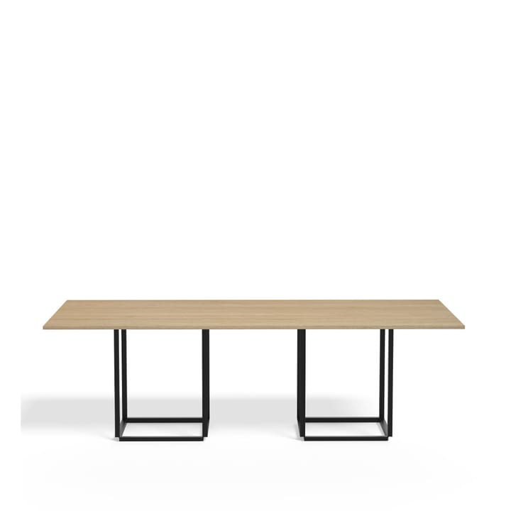 Table à manger rectangulaire Florence - natural oak, structure noire - New Works