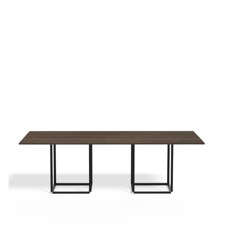 Table à manger rectangulaire Florence - walnut, structure noire - New Works