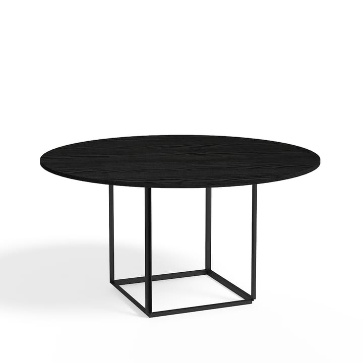 Table à manger ronde Florence - Black ash-ø 145 cm-structure noire - New Works