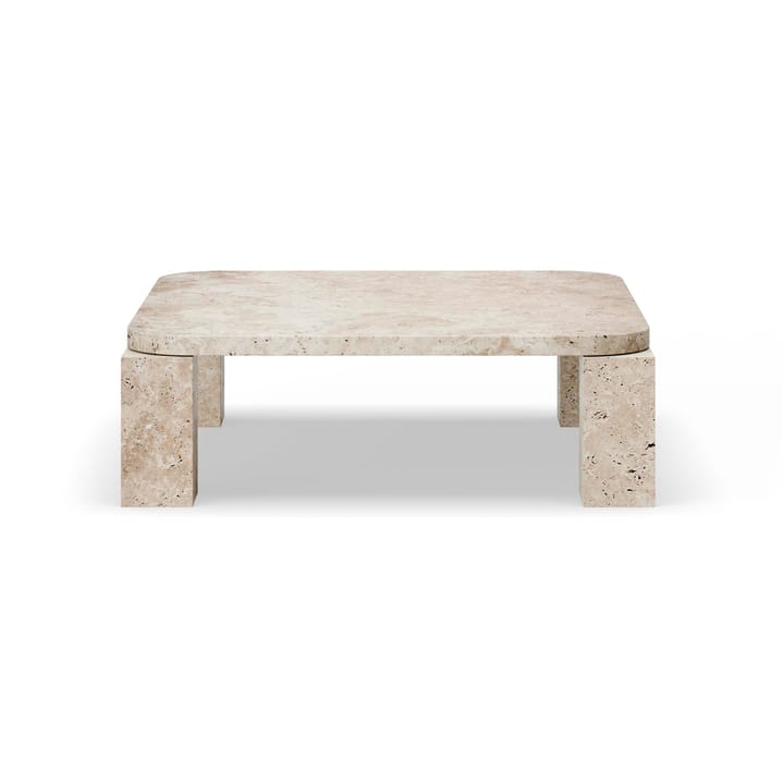 Table basse Atlas 82x82 cm - Unfilled Travertine - New Works