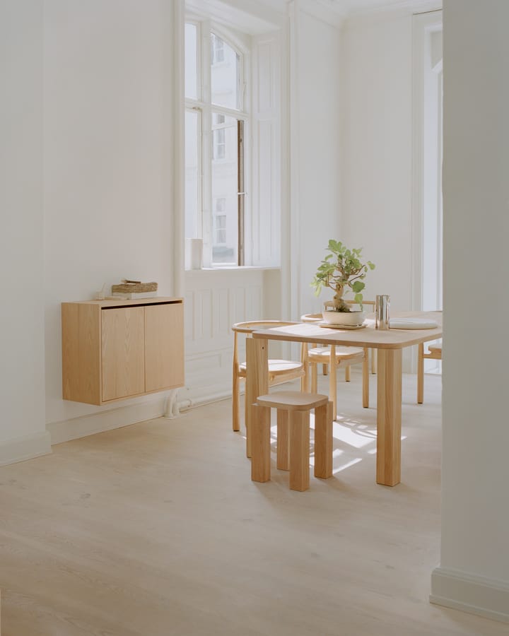 Tabouret Atlas, Natural Oak New Works
