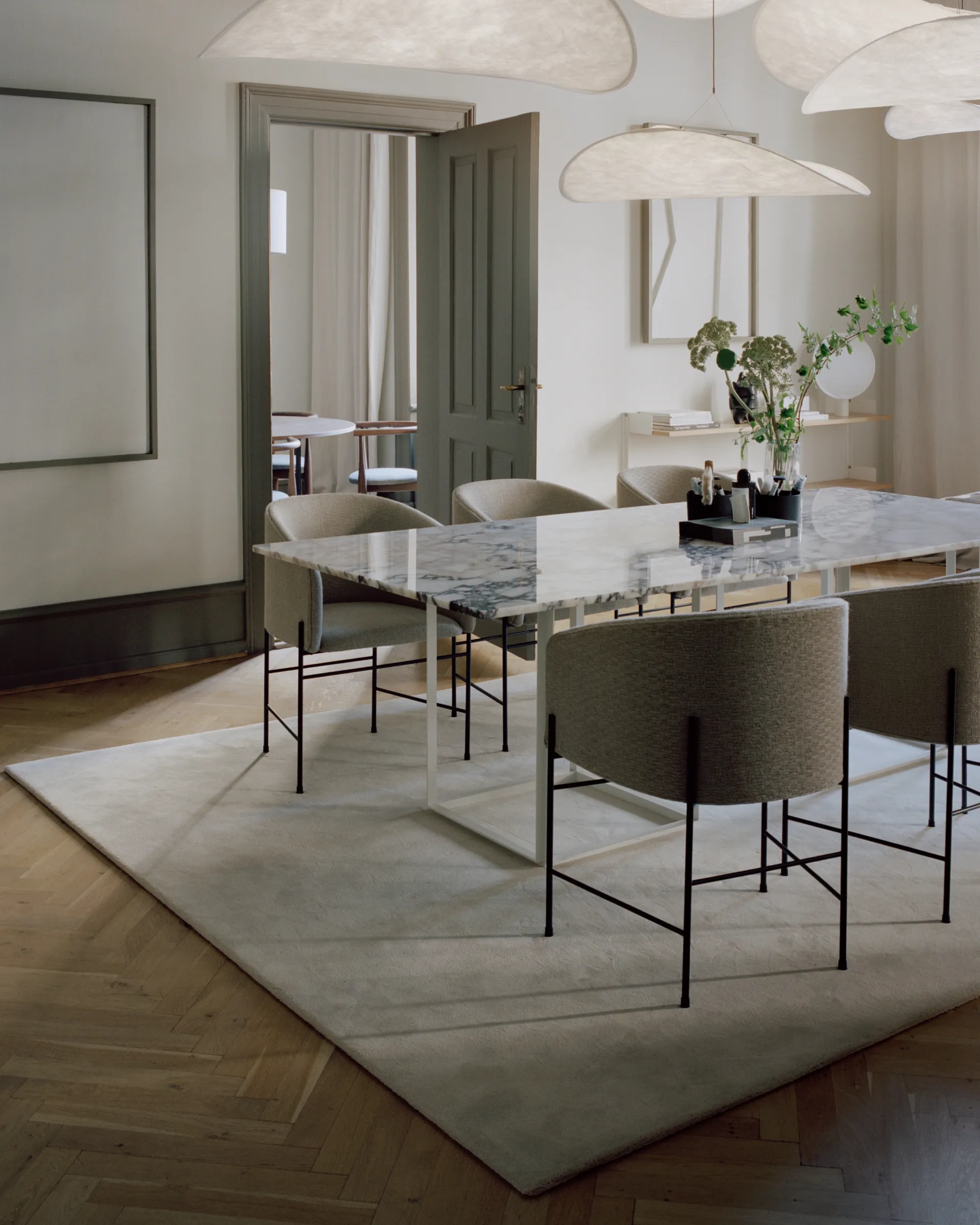 Tense Pendule, White, Ø90 New Works