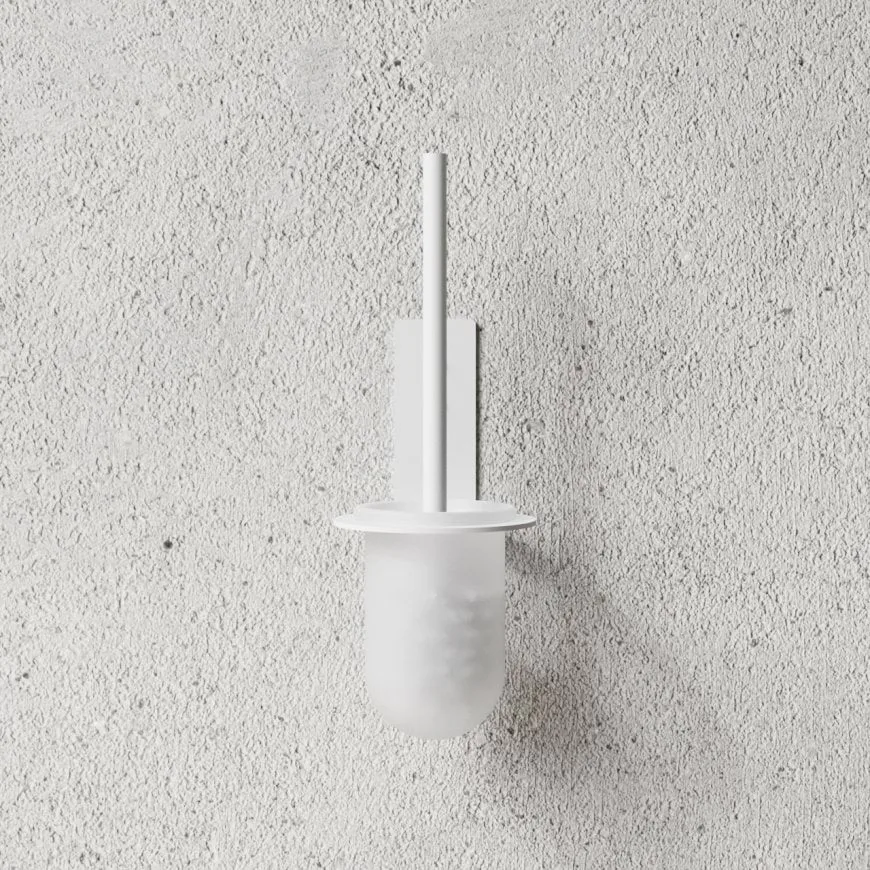 Nichba brosse WC, Blanc Nichba