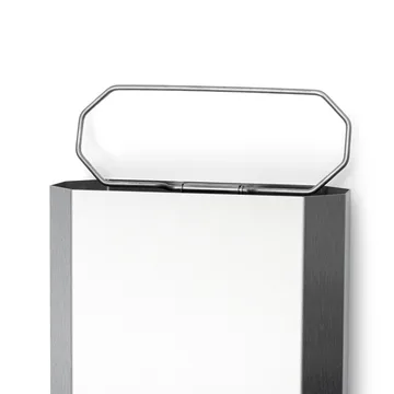 Nichba corbeille à papier - Acier inoxydable brossé, 12 L - Nichba