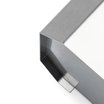 Nichba corbeille à papier - Acier inoxydable brossé, 12 L - Nichba