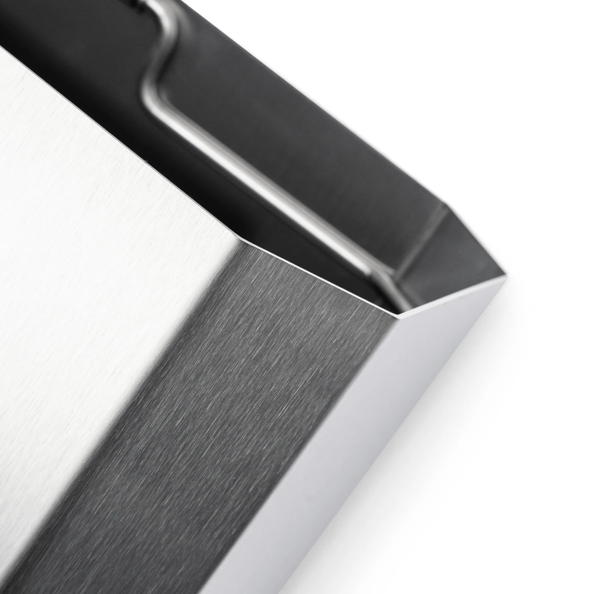 Nichba corbeille à papier, Acier inoxydable brossé, 12 L Nichba