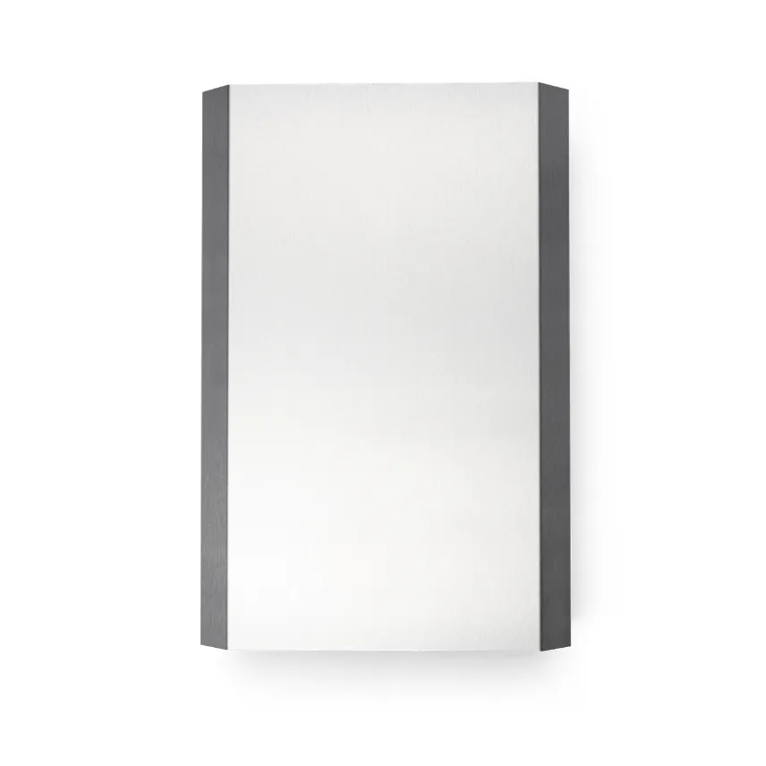 Nichba corbeille à papier, Acier inoxydable brossé, 48 L Nichba