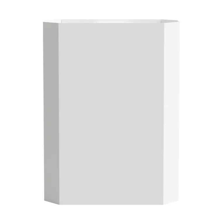 Nichba corbeille à papier, Blanc, 12 L Nichba