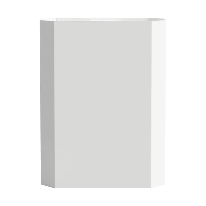 Nichba corbeille à papier - Blanc, 12 L - Nichba