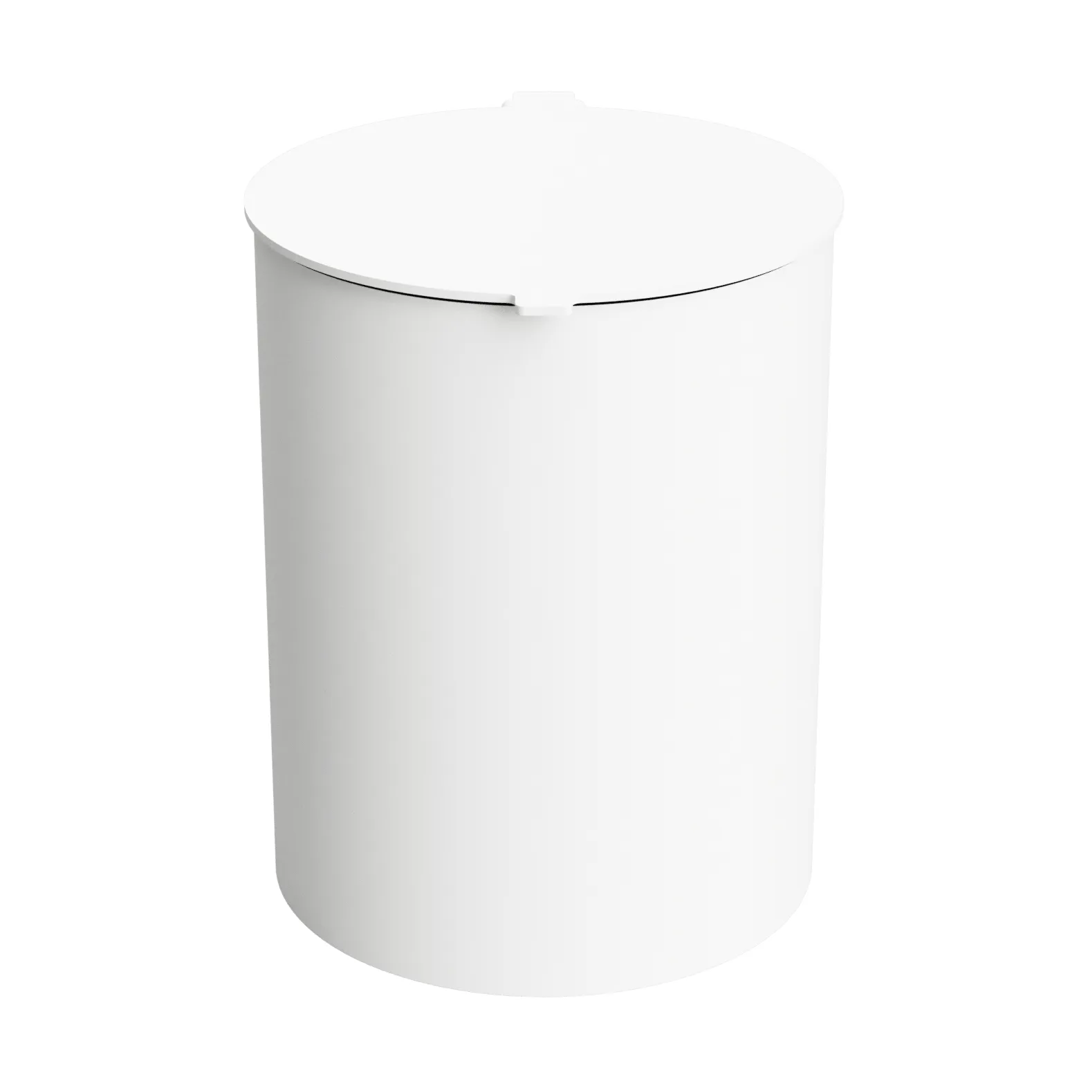Nichba corbeille à papier de salle de bain, Blanc Nichba