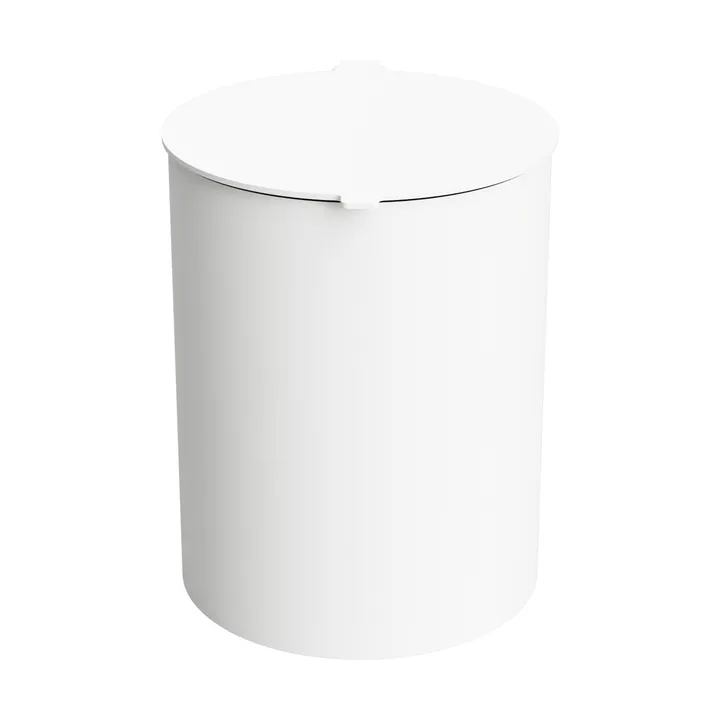 Nichba corbeille à papier de salle de bain - Blanc - Nichba