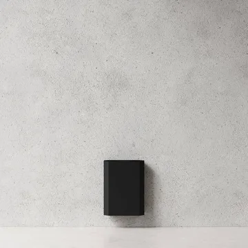 Nichba corbeille à papier - Noir, 12 L - Nichba