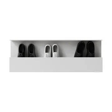 Nichba étagère à chaussures - Blanc, 100 cm - Nichba
