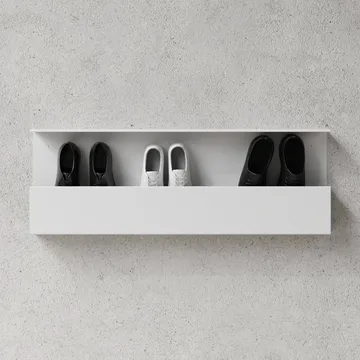 Nichba étagère à chaussures - Blanc, 100 cm - Nichba