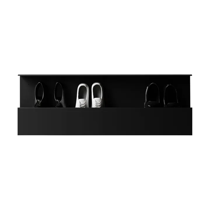 Nichba étagère à chaussures - Noir, 100 cm - Nichba