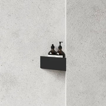 Nichba étagère de douche - Black, angle - Nichba