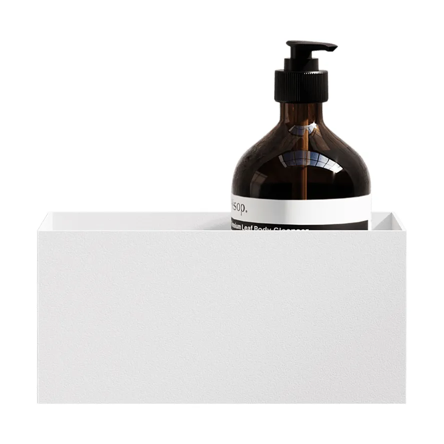 Nichba étagère de douche, Blanc, 20 cm Nichba