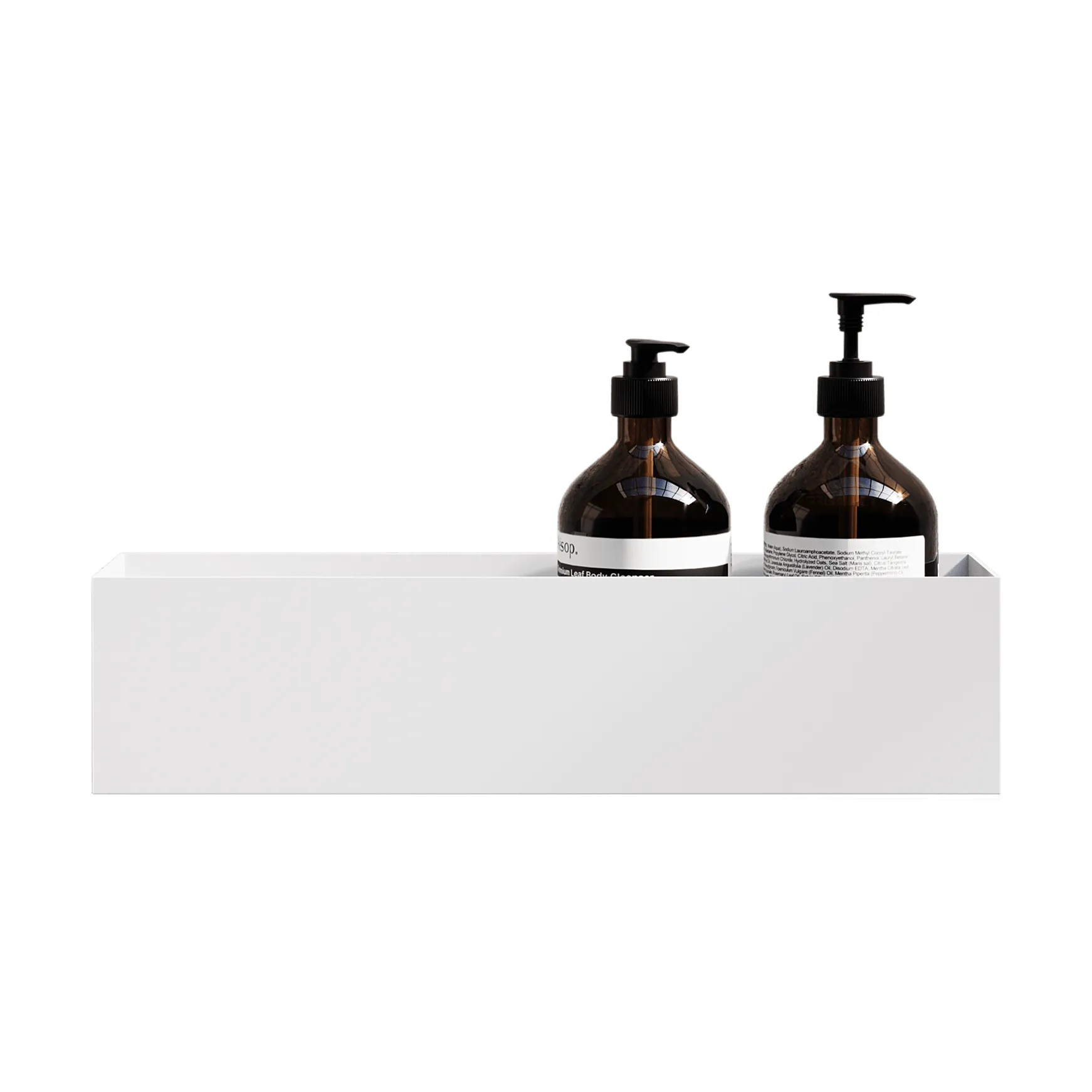 Nichba étagère de douche, Blanc, 40 cm Nichba