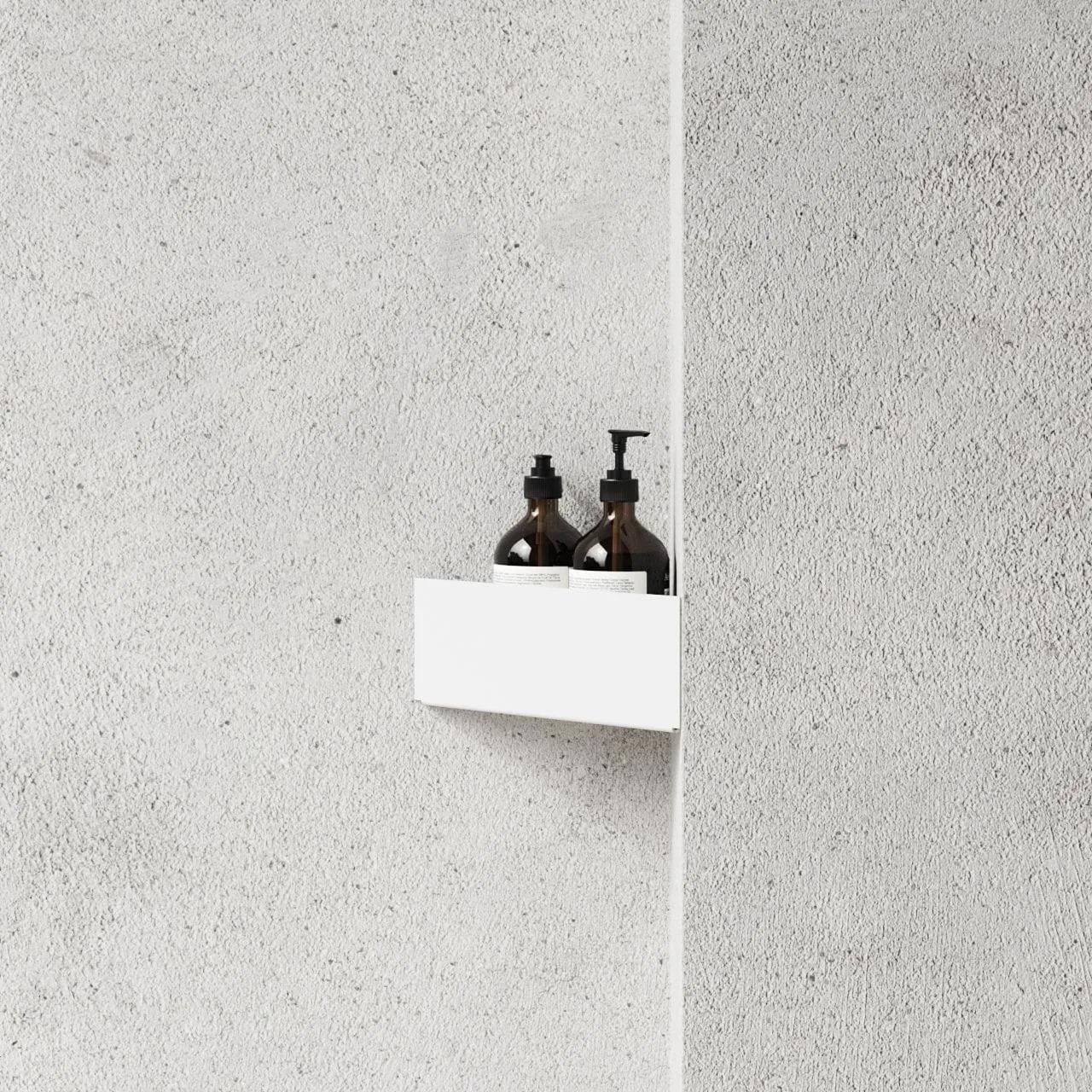 Nichba étagère de douche, White, angle Nichba