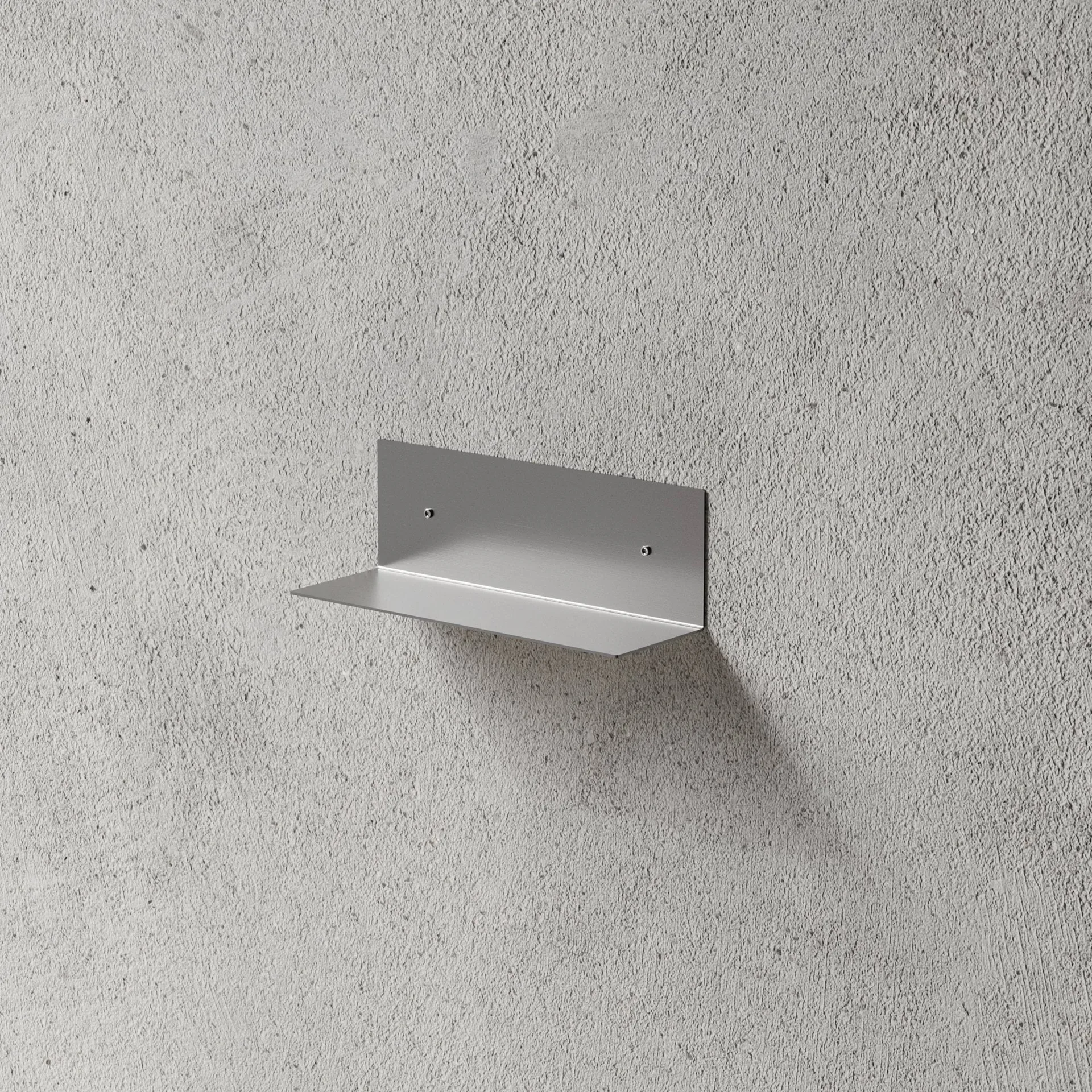 Nichba étagère de salle de bain, Acier inoxydable brossé, 30 cm Nichba