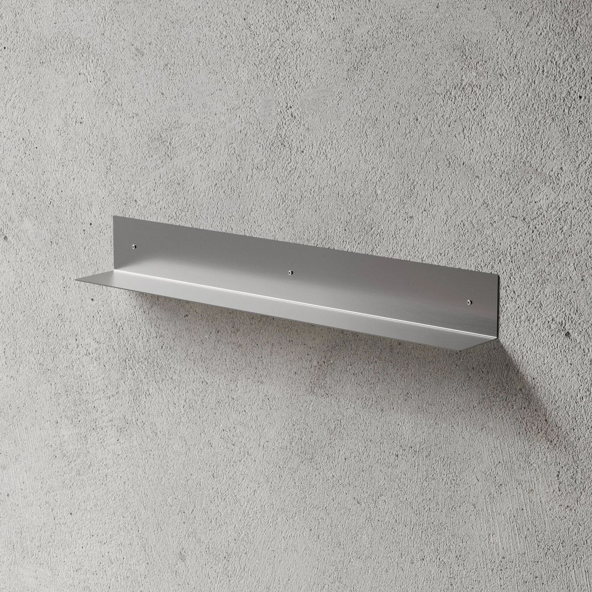 Nichba étagère de salle de bain, Acier inoxydable brossé, 80 cm Nichba