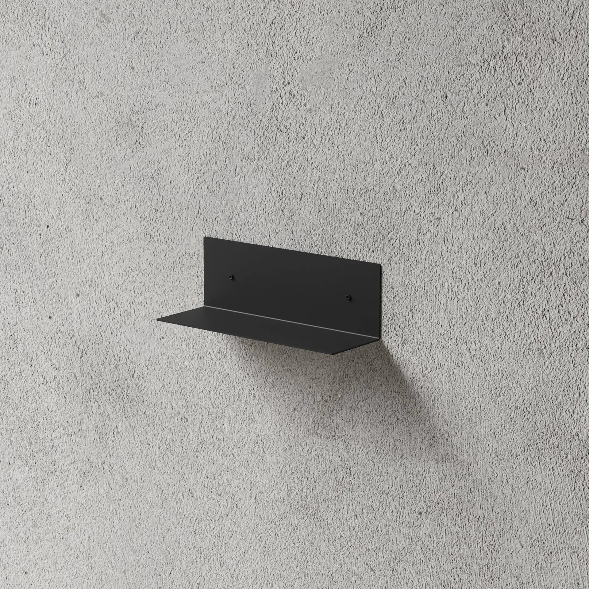 Nichba étagère de salle de bain, Noir, 30 cm Nichba