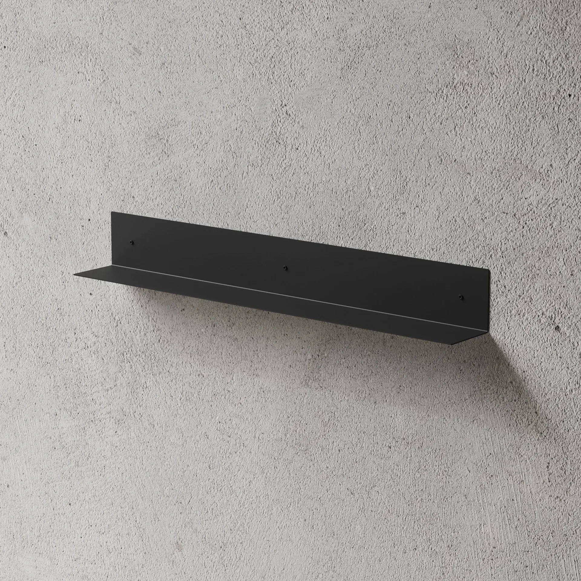 Nichba étagère de salle de bain, Noir, 80 cm Nichba