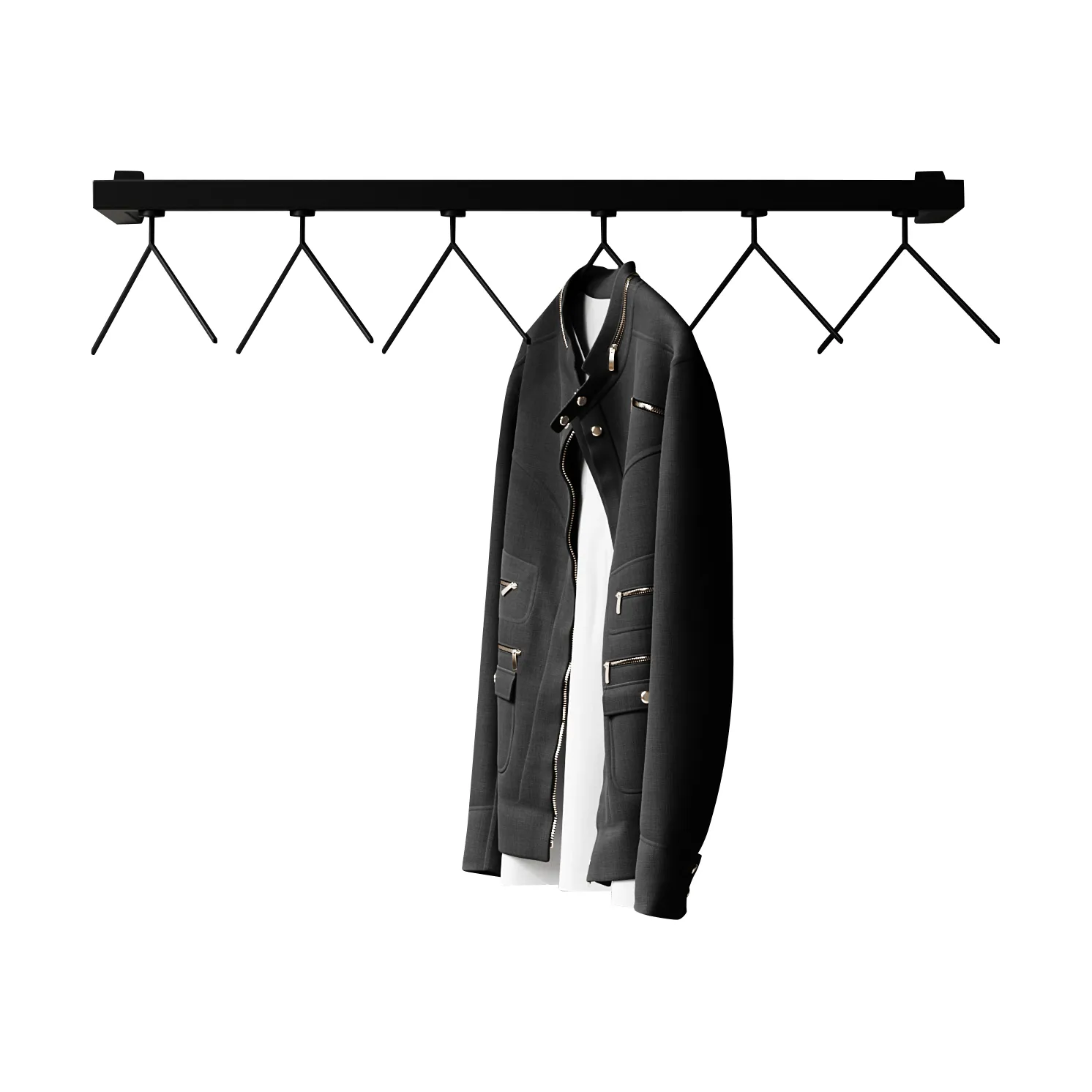 Nichba HangSys portemanteau, Noir, 100 cm Nichba