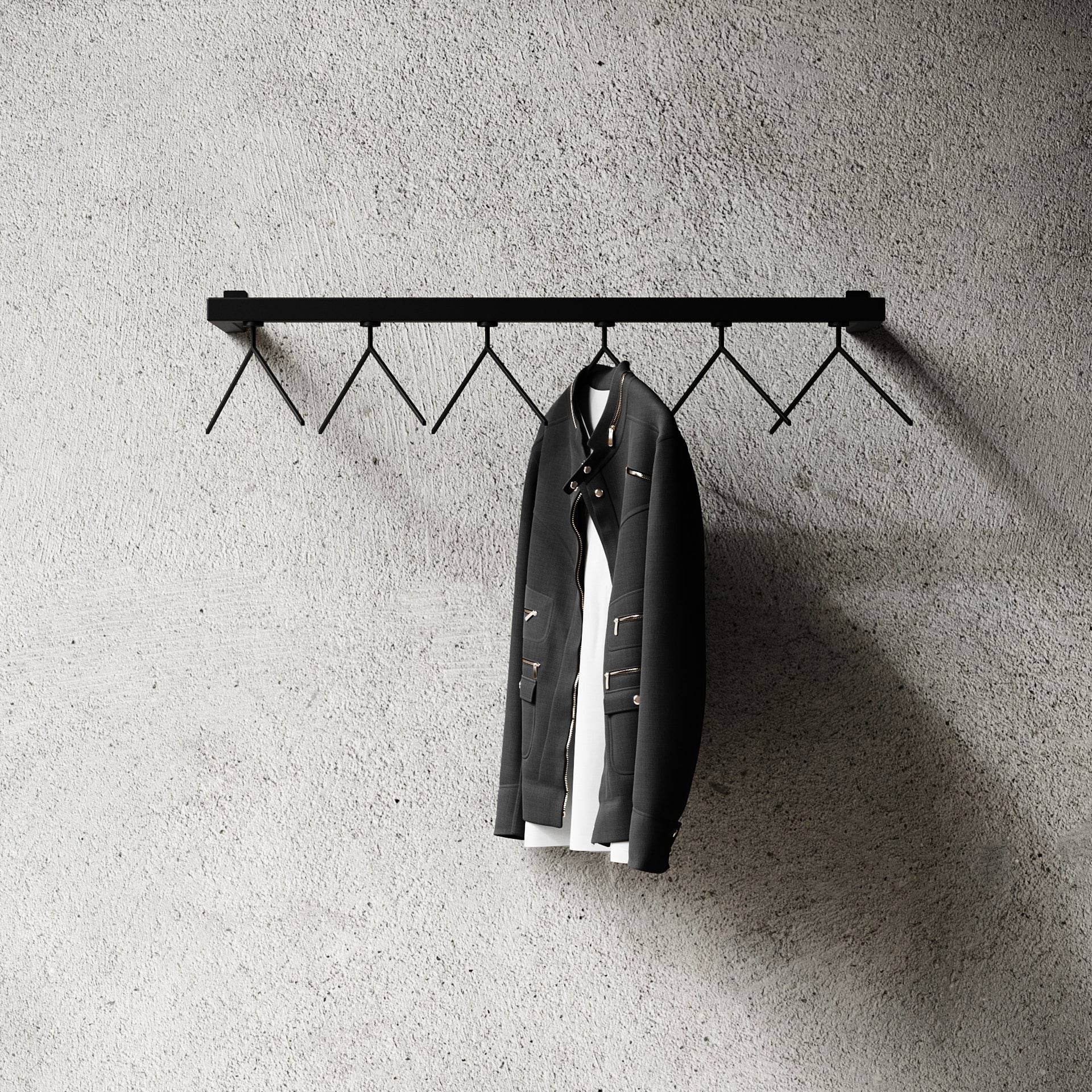 Nichba HangSys portemanteau, Noir, 100 cm Nichba