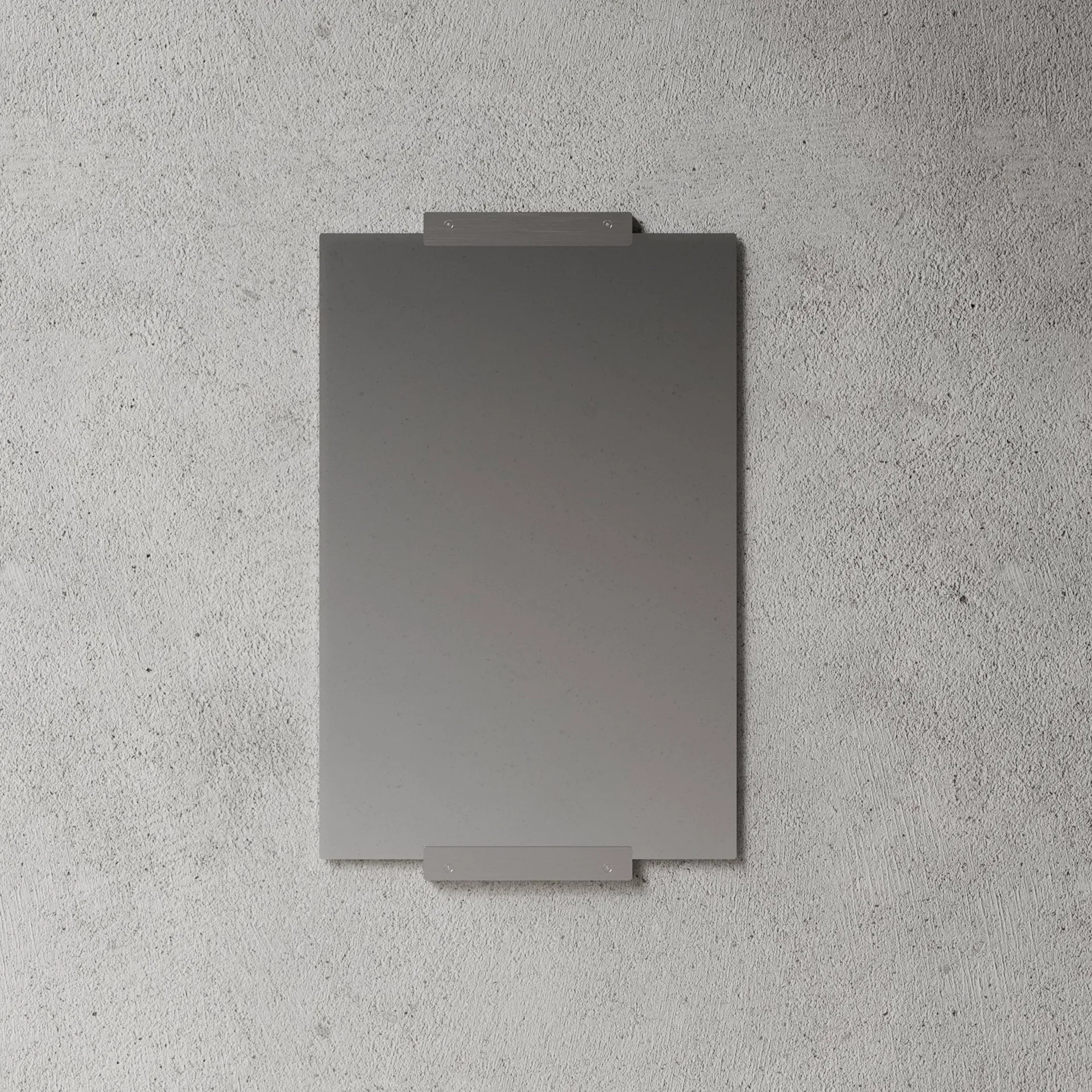 Nichba miroir mural, Acier inoxydable brossé, 70x50 cm Nichba