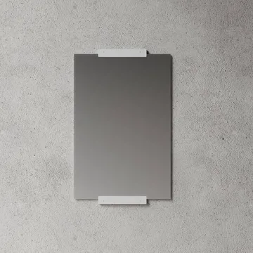 Nichba miroir mural - Blanc, 70x50 cm - Nichba