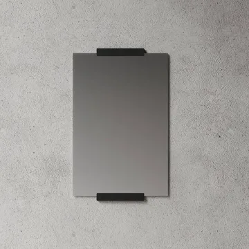 Nichba miroir mural - Noir, 70x50 cm - Nichba