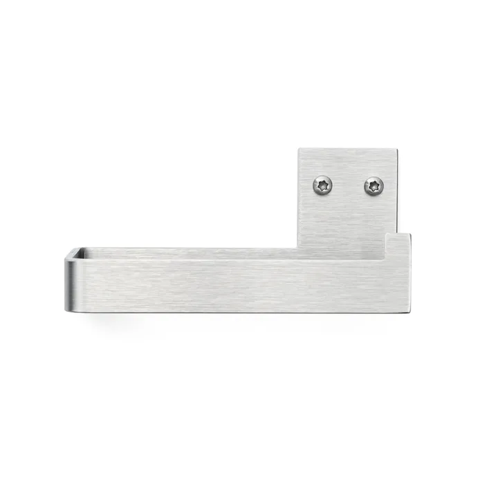 Nichba porte-papier toilette - Acier inoxydable brossé - Nichba