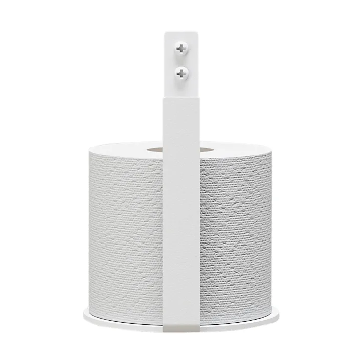 Nichba porte-papier toilette supplémentaire, Blanc Nichba