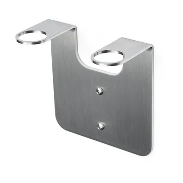 Nichba porte-savon - Acier inoxydable brossé, double - Nichba