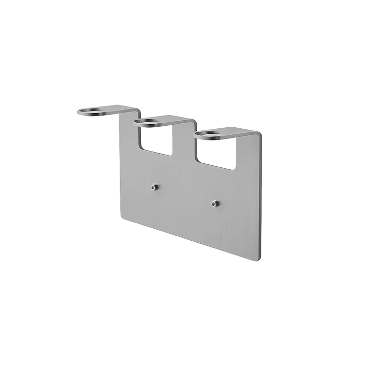 Nichba porte-savon - Acier inoxydable brossé, triple - Nichba