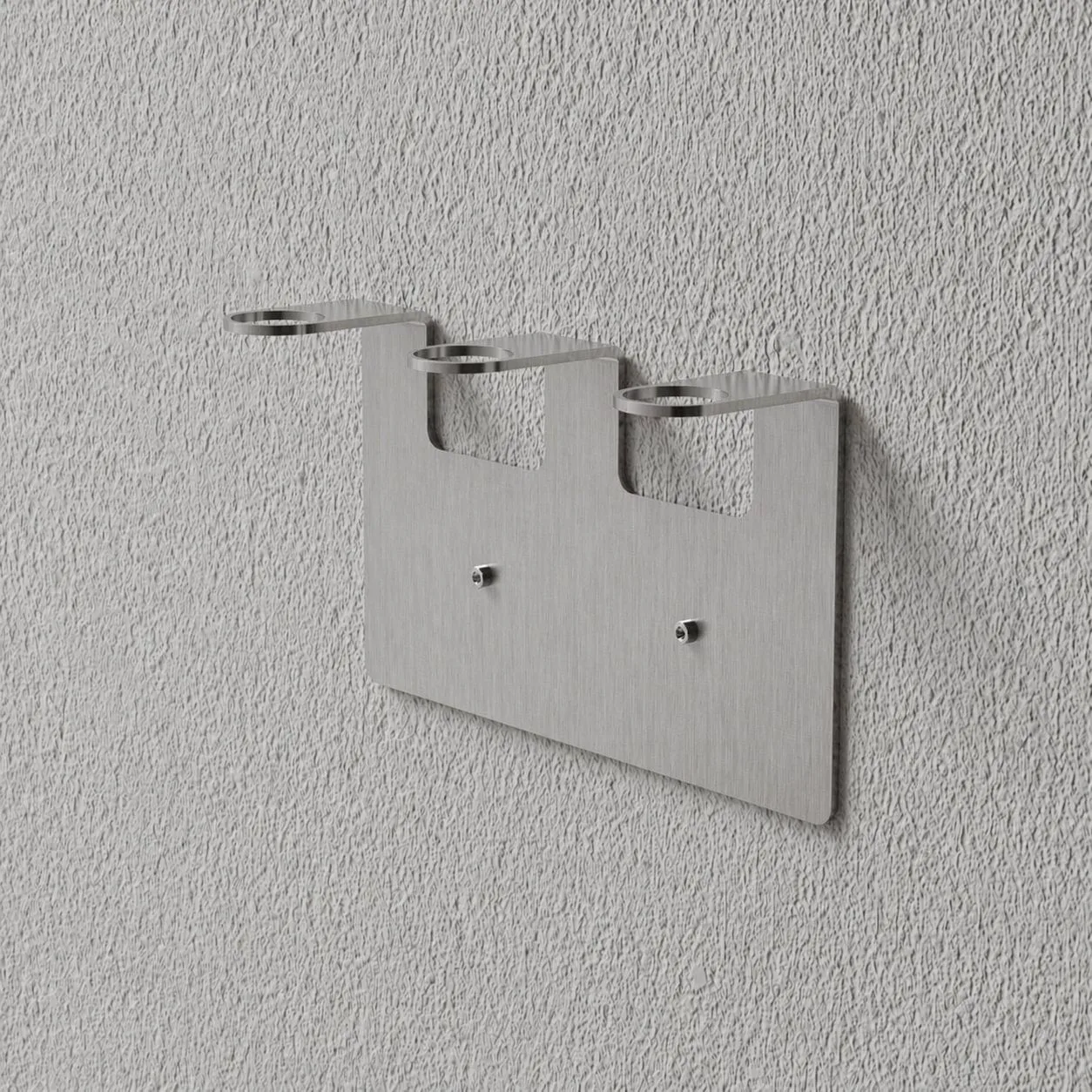 Nichba porte-savon, Acier inoxydable brossé, triple Nichba