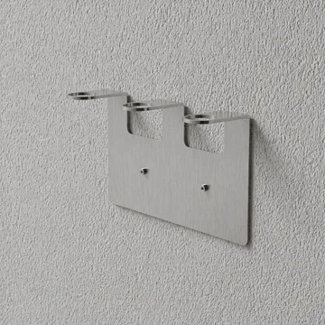 Nichba porte-savon - Acier inoxydable brossé, triple - Nichba