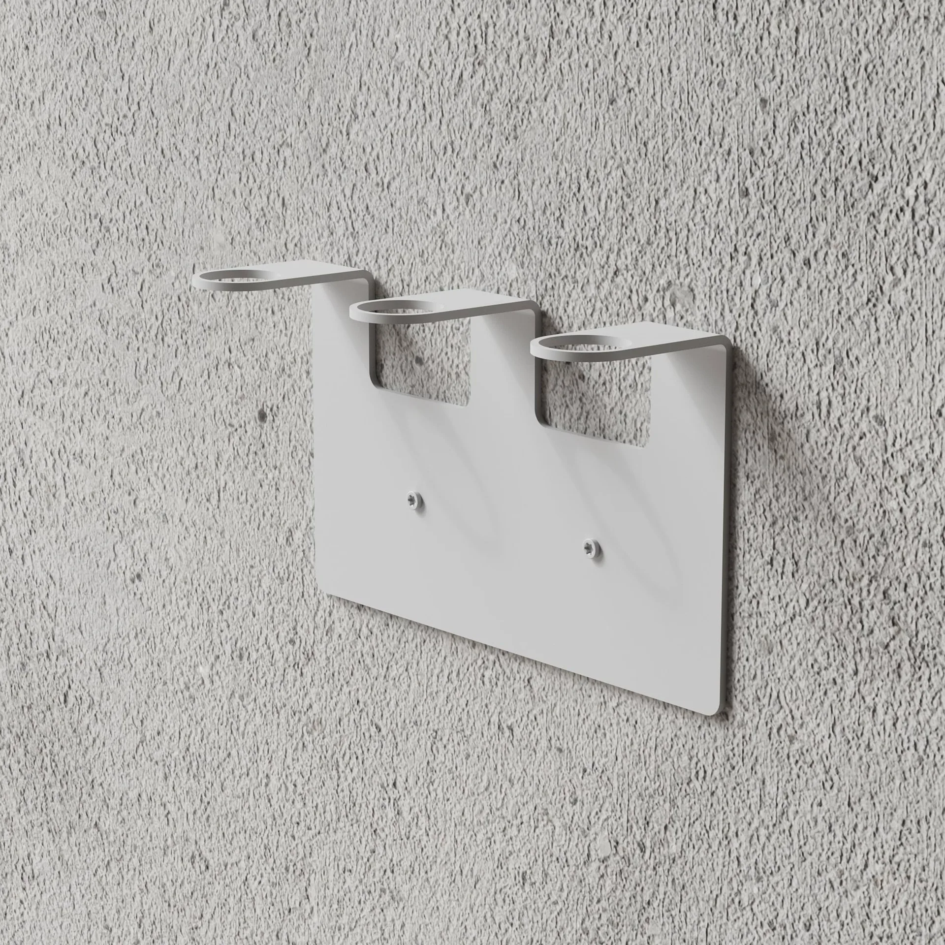 Nichba porte-savon, Blanc, triple Nichba