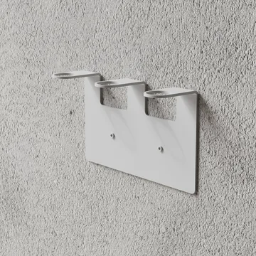 Nichba porte-savon - Blanc, triple - Nichba