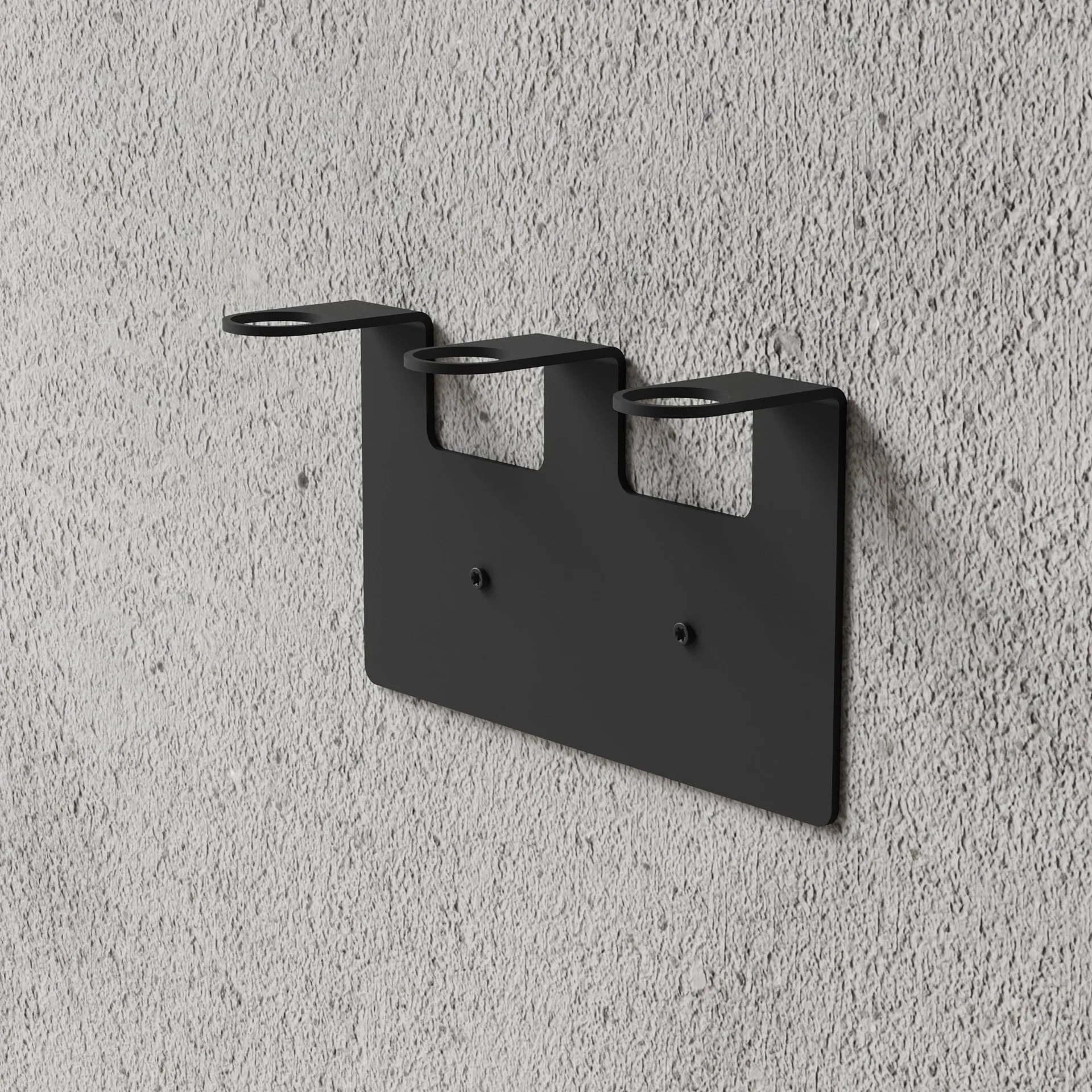 Nichba porte-savon, Noir, triple Nichba