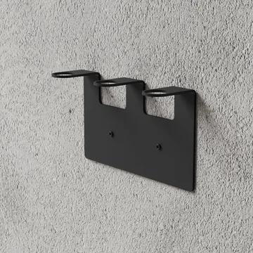 Nichba porte-savon - Noir, triple - Nichba