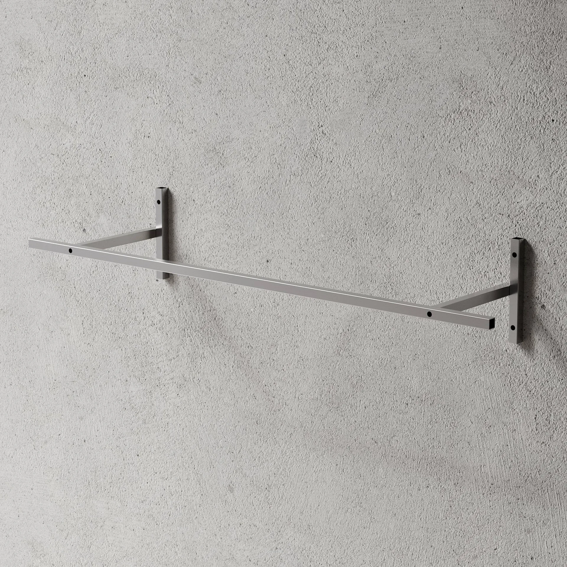 Nichba porte-vêtements, Acier inoxydable brossé Nichba
