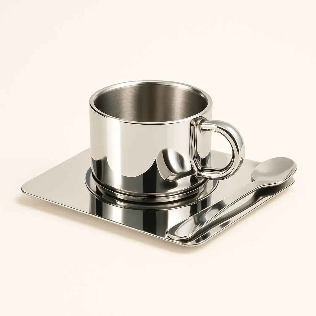Nichba trio tasse, Acier inoxydable Nichba