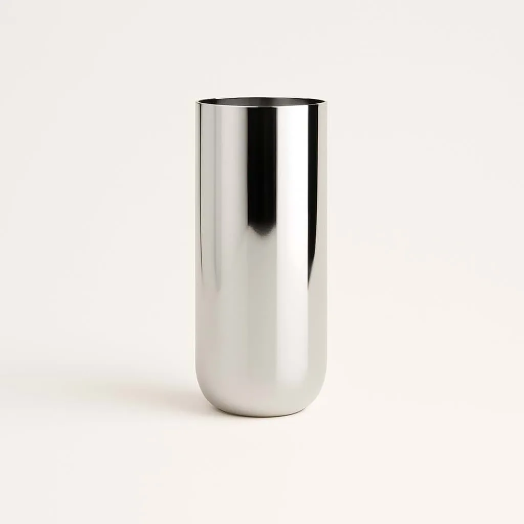 Nichba vase, Acier inoxydable Nichba