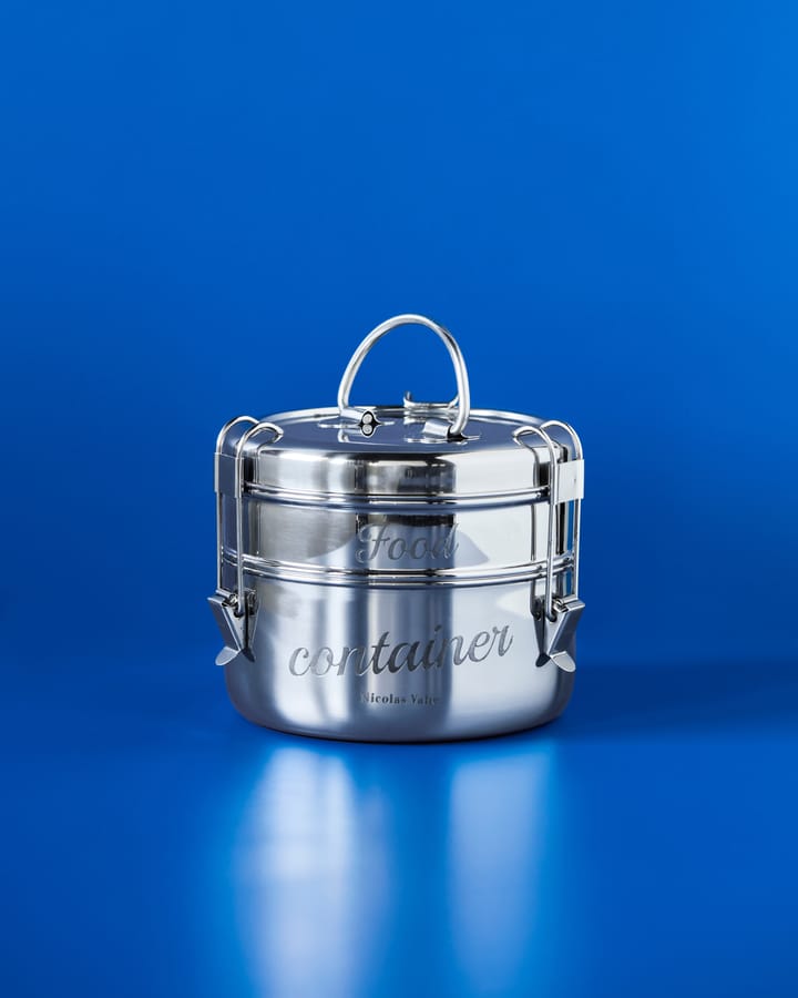 Boîte à lunch Nicolas Vahé, 2 pièces, Silver finish, Ø18 cm Nicolas Vahé