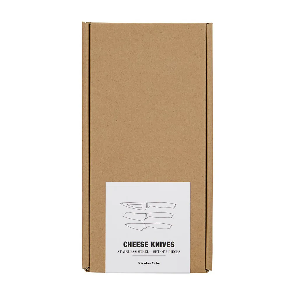 Couteau à fromage Fromage, ensemble de 3, Acier inoxydable Nicolas Vahé
